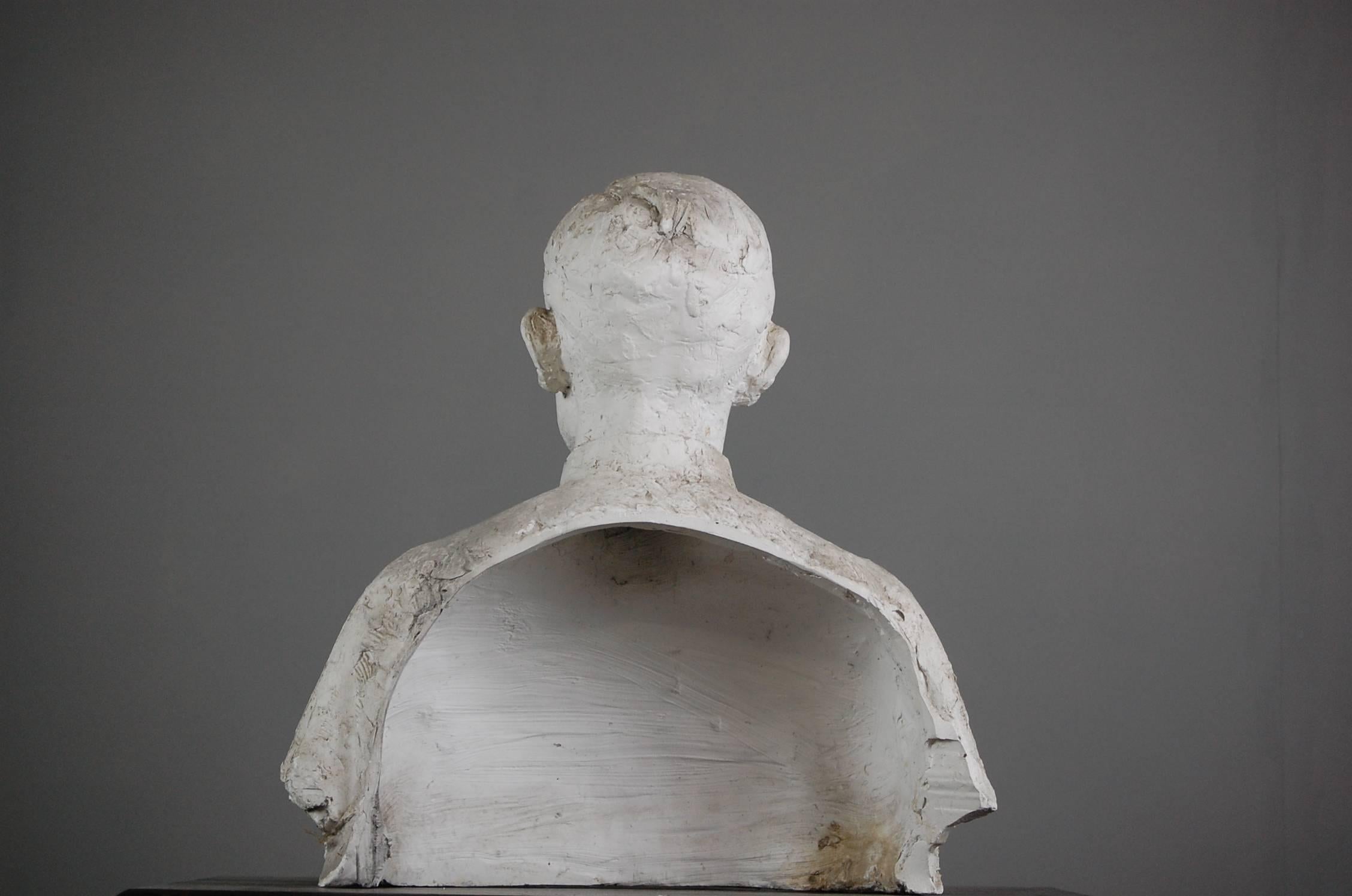 Early 20th Century Plaster Bust of Gentleman 4