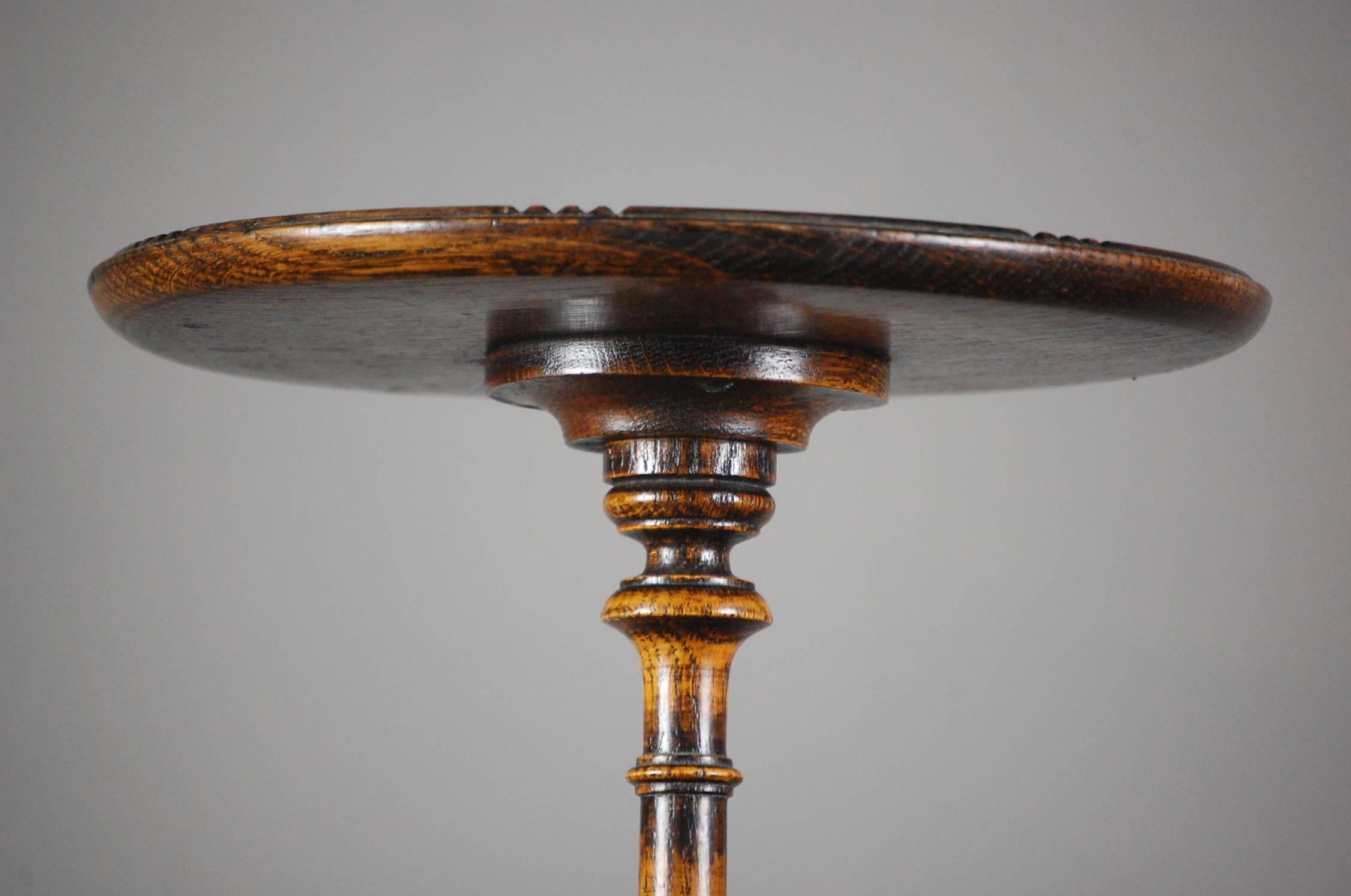 Delightful Edwardian English wine table, nice color and patination.