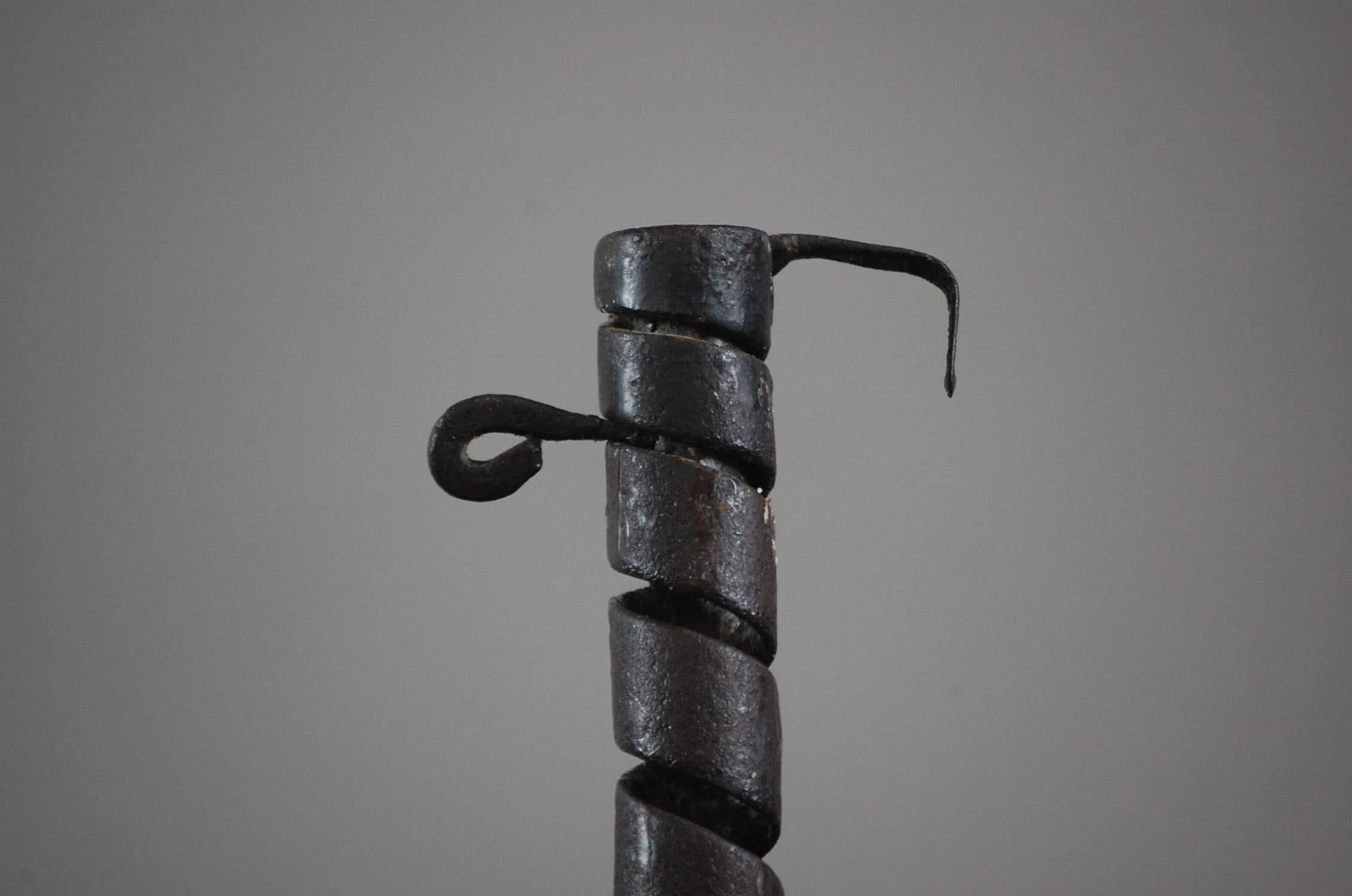 18th Century French Rat De Cave Candlestick 2