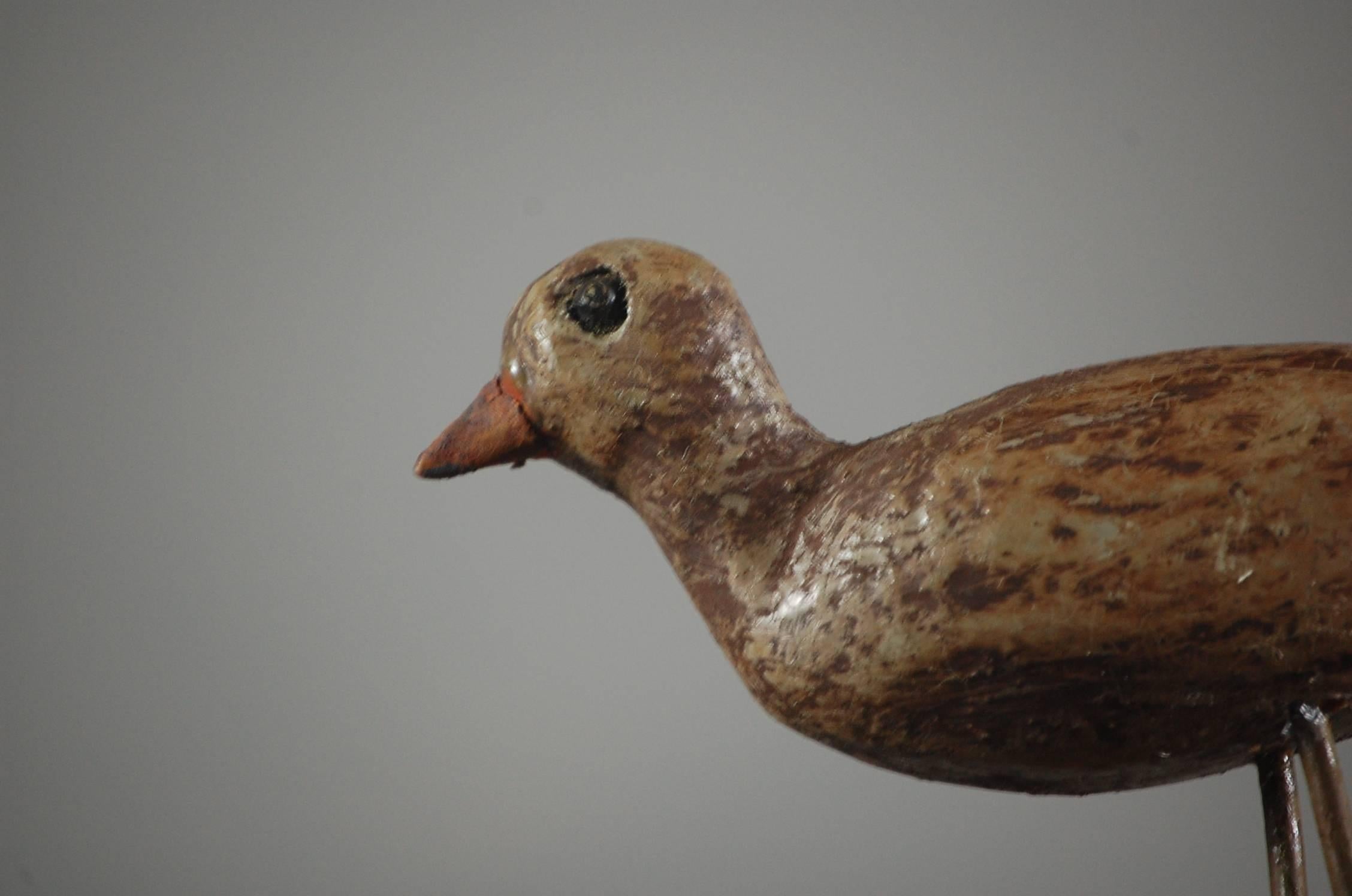 Early 20th Century French Songbird Working Decoy In Good Condition In Pease pottage, West Sussex