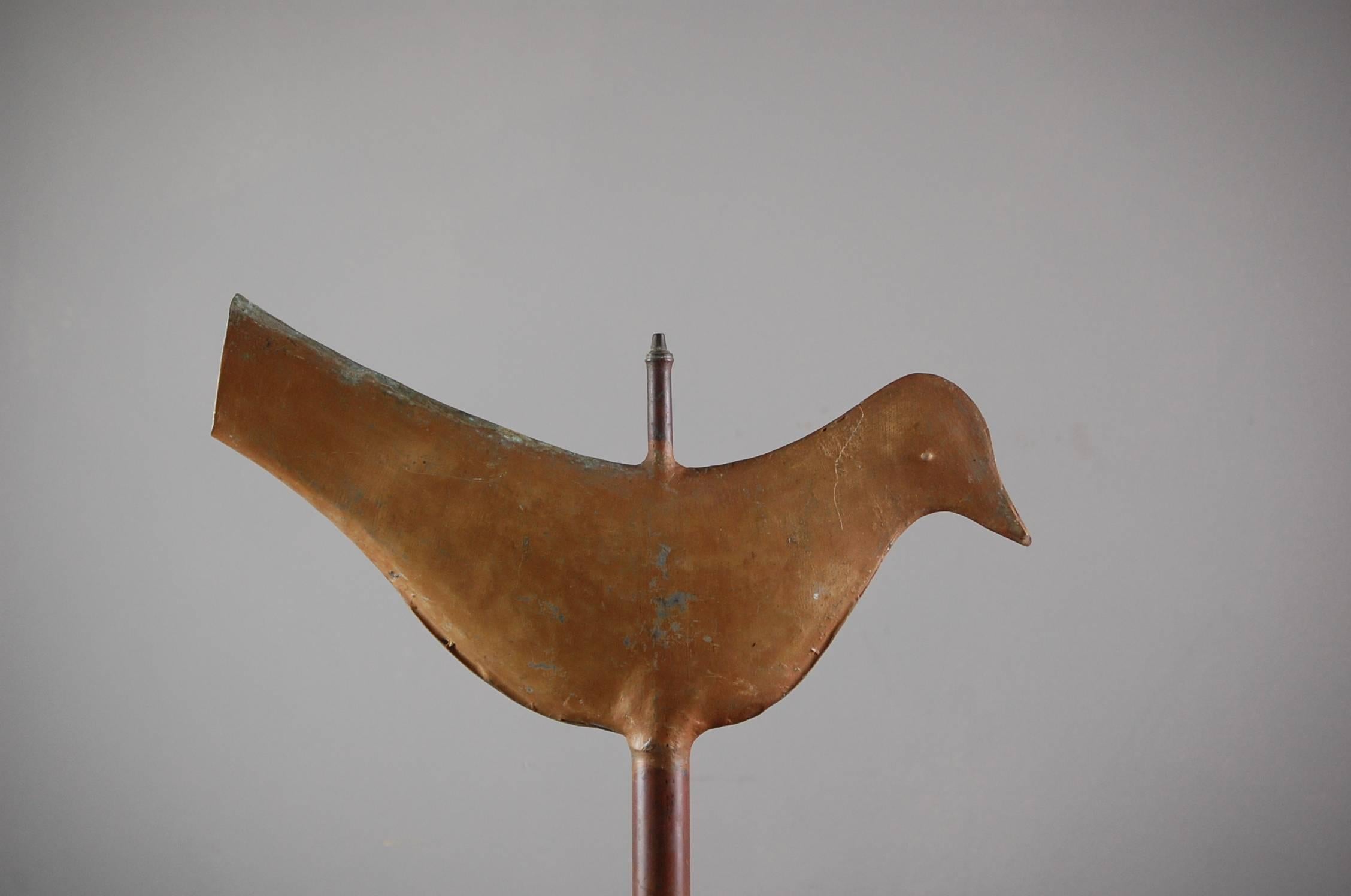 20th Century Full Bodied Stylised Dove Weathervane 1