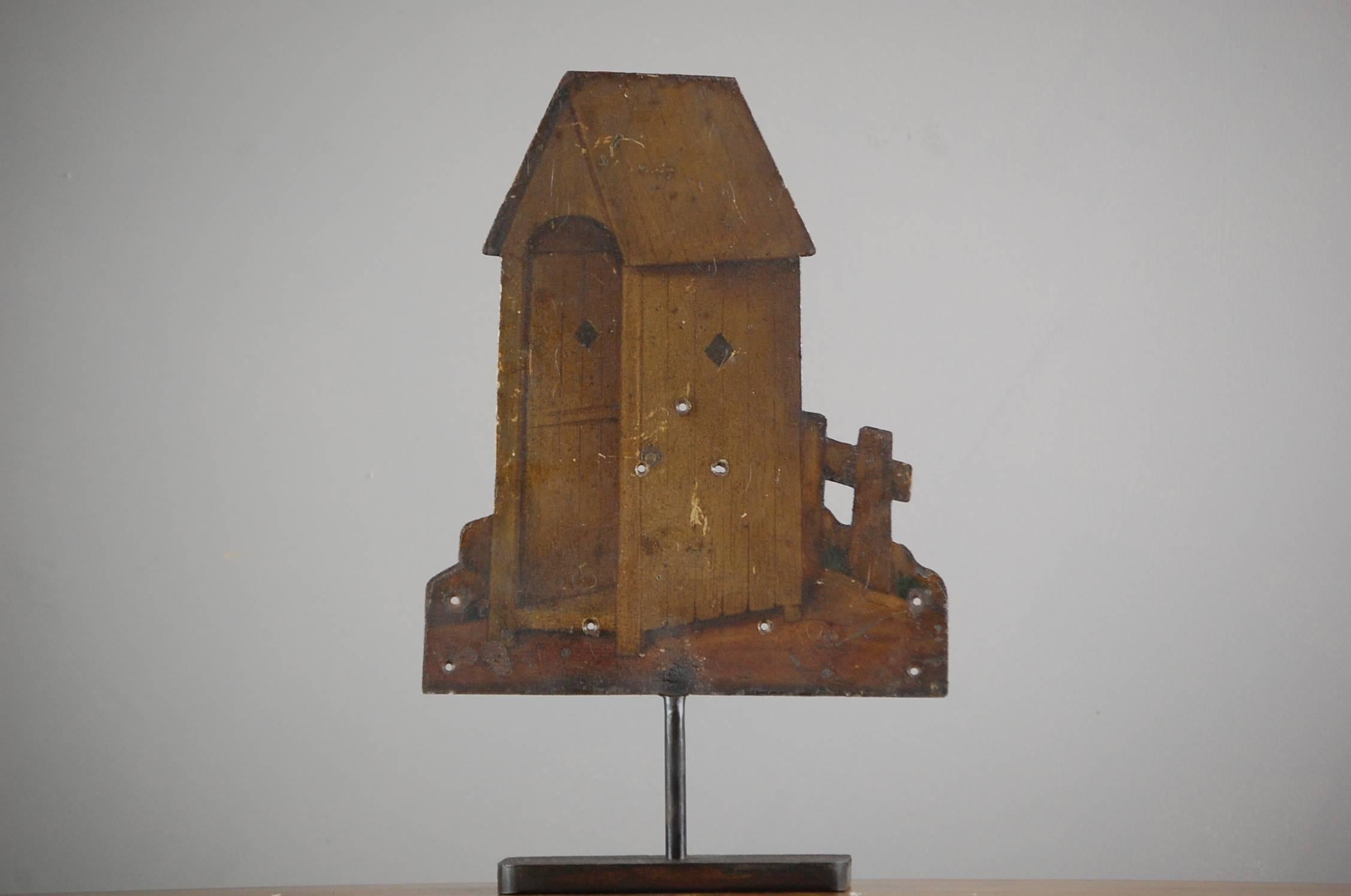 French Late 19th Century Fairground Target of a Privy