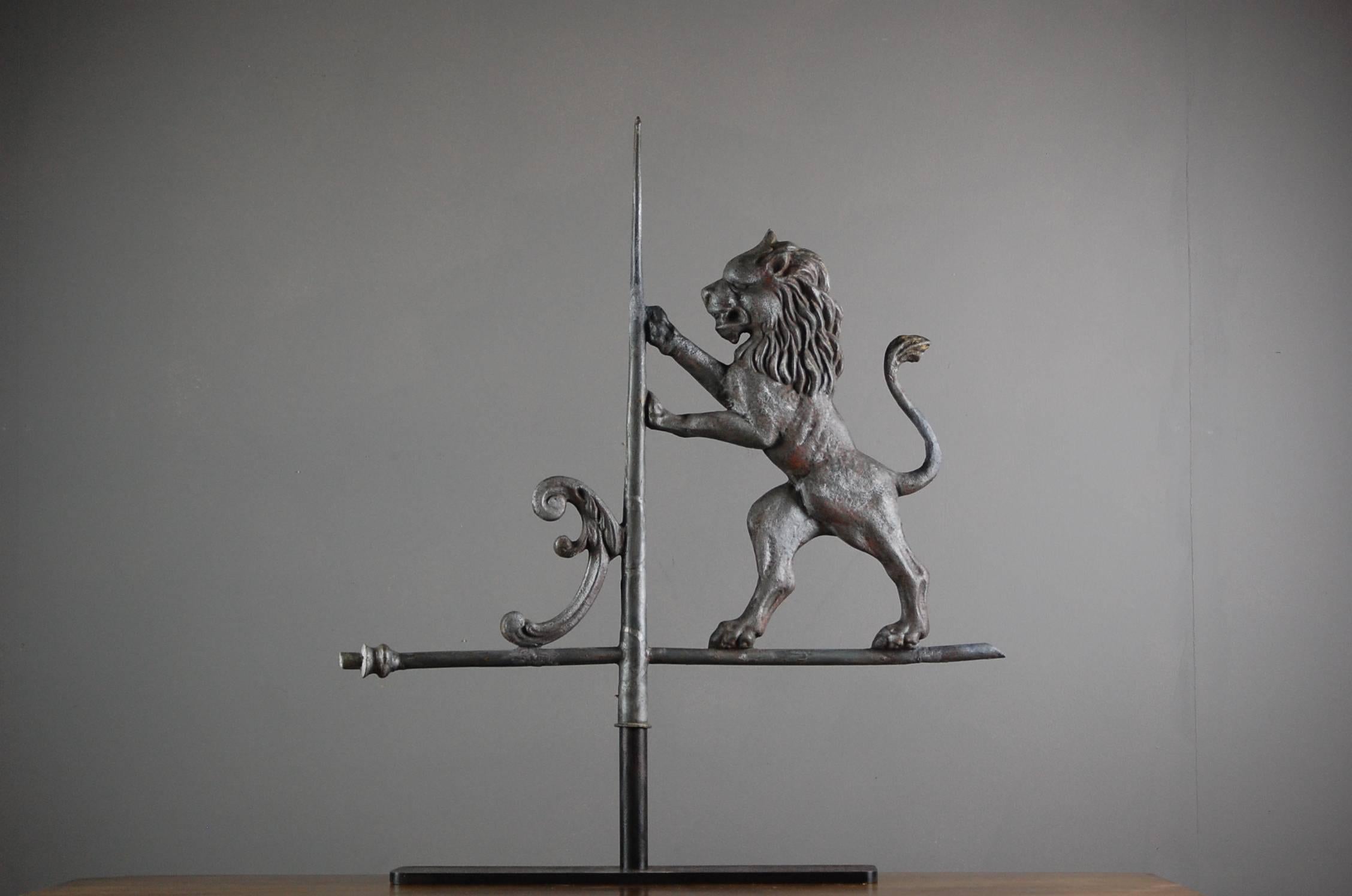 Late 19th Century Full Bodied Lion Weathervane 2