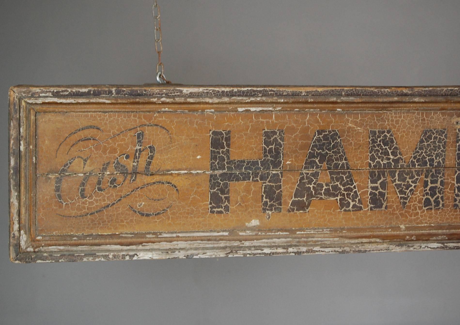 English Early 20th Century Hand-Painted Trade Sign