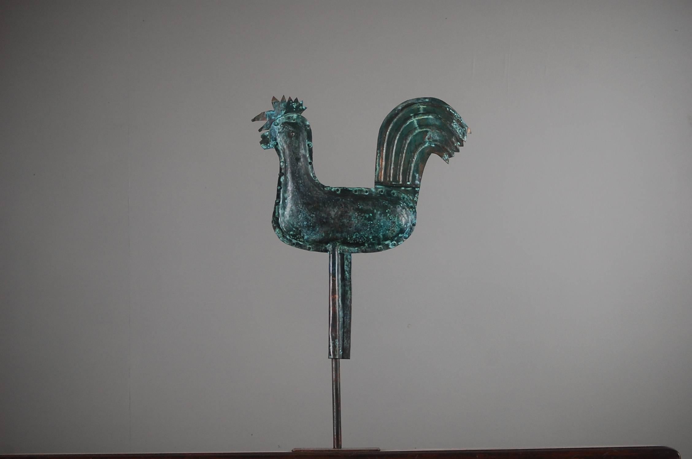 Naive Full Bodied Cockerel Weathervane 2