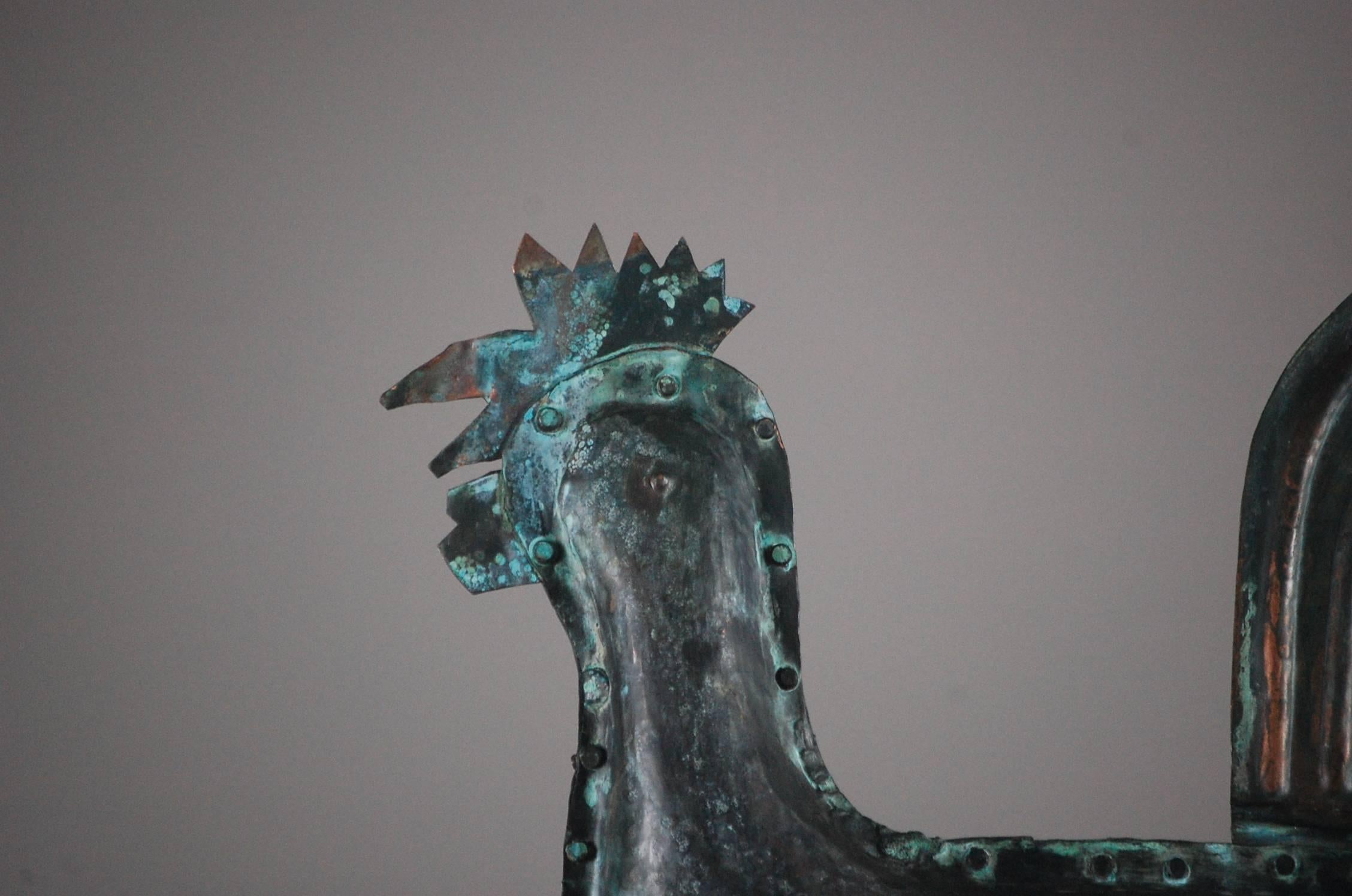 20th Century Naive Full Bodied Cockerel Weathervane