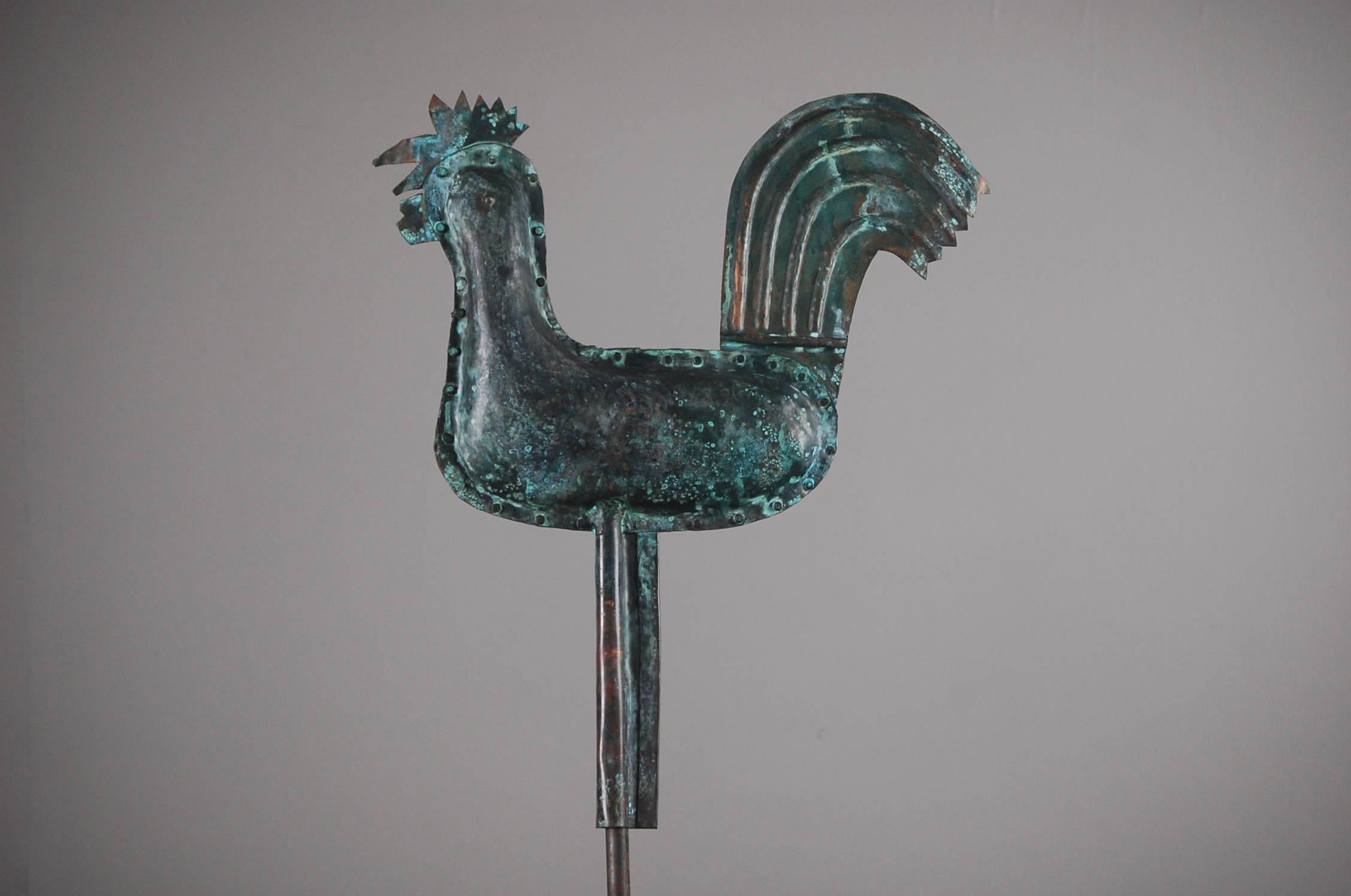 Naive Full Bodied Cockerel Weathervane 1