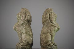 Pair of Small Mid-20th Century Lion Statues