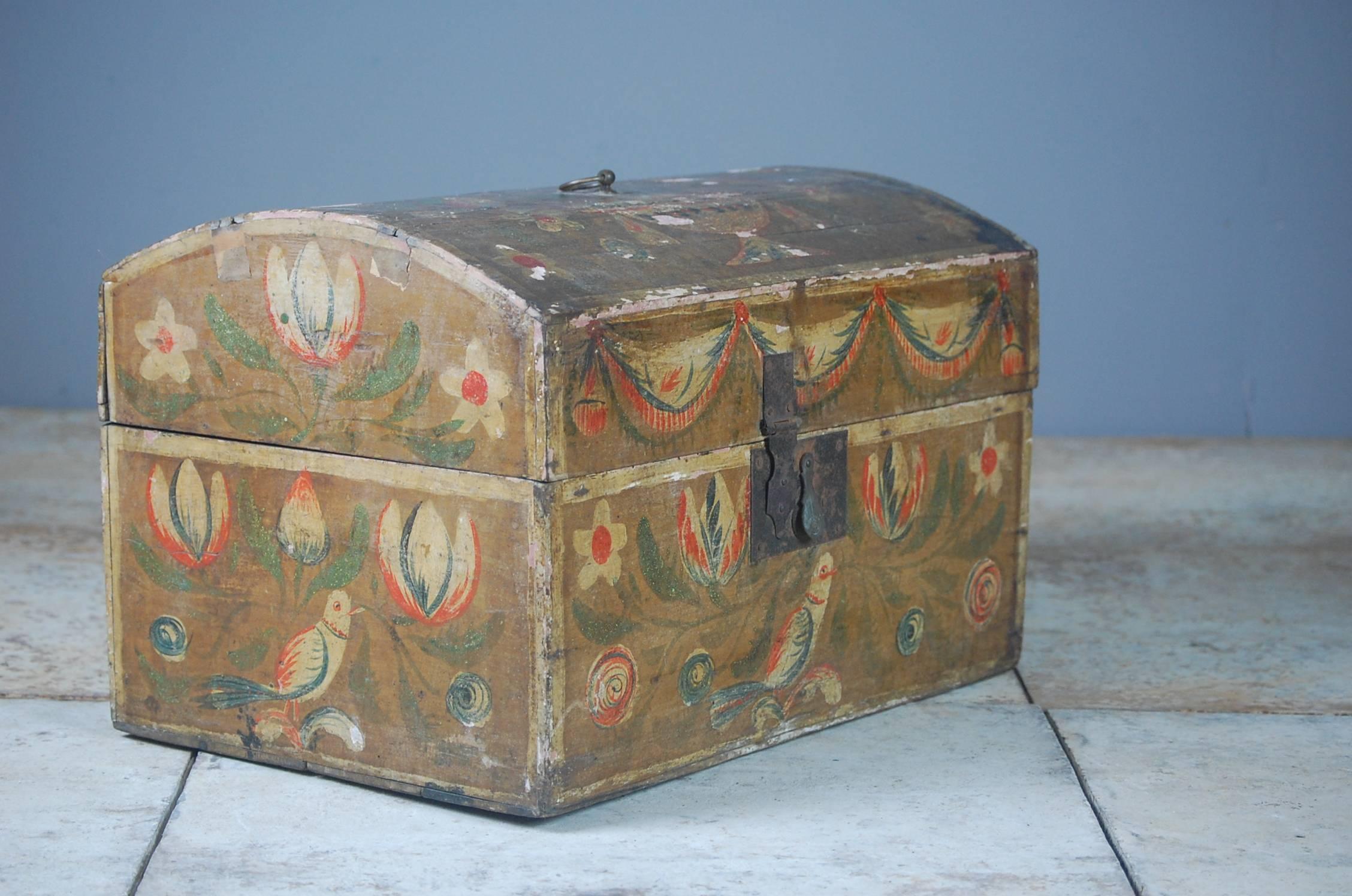 19th Century Naive French Marriage Chest 4