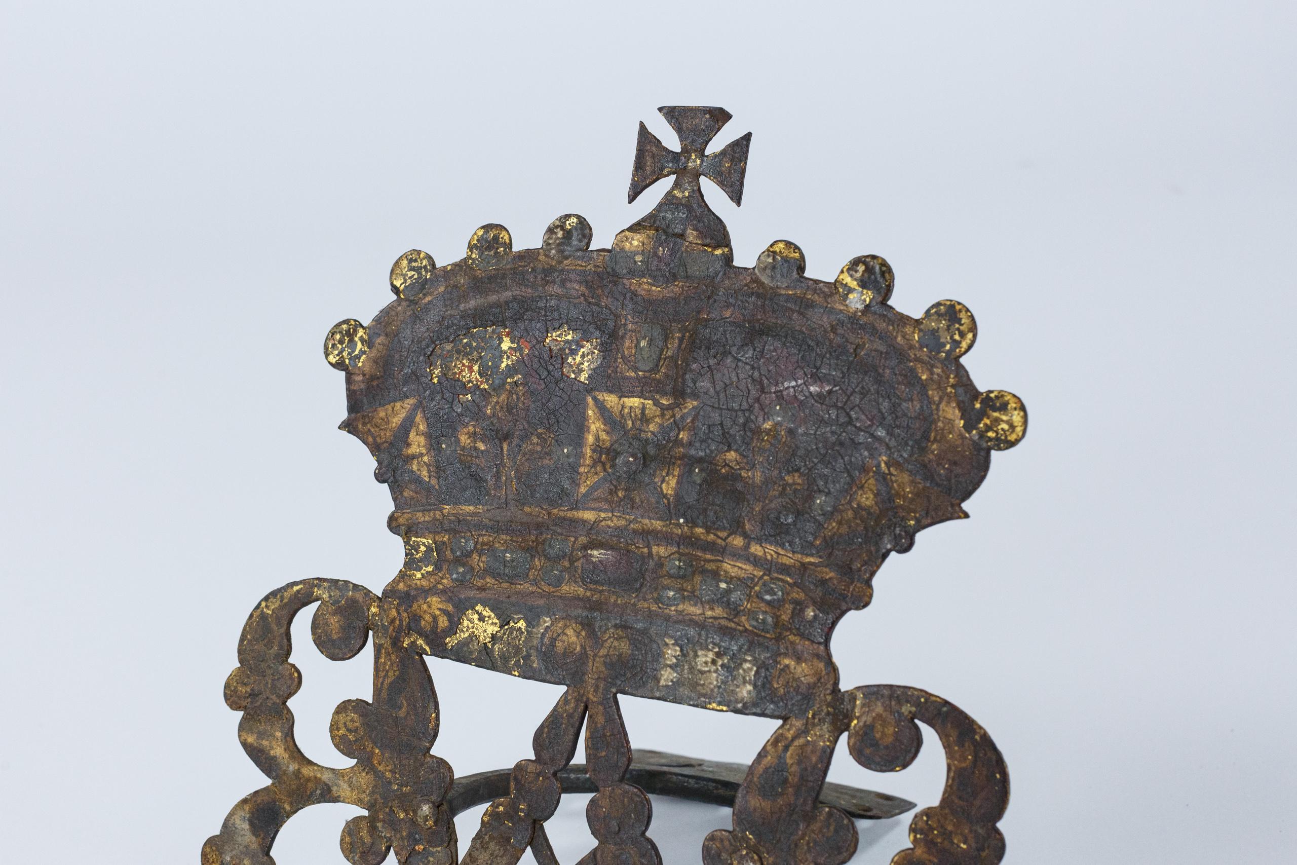 18th Century Wrought Iron Coronet For Sale 1