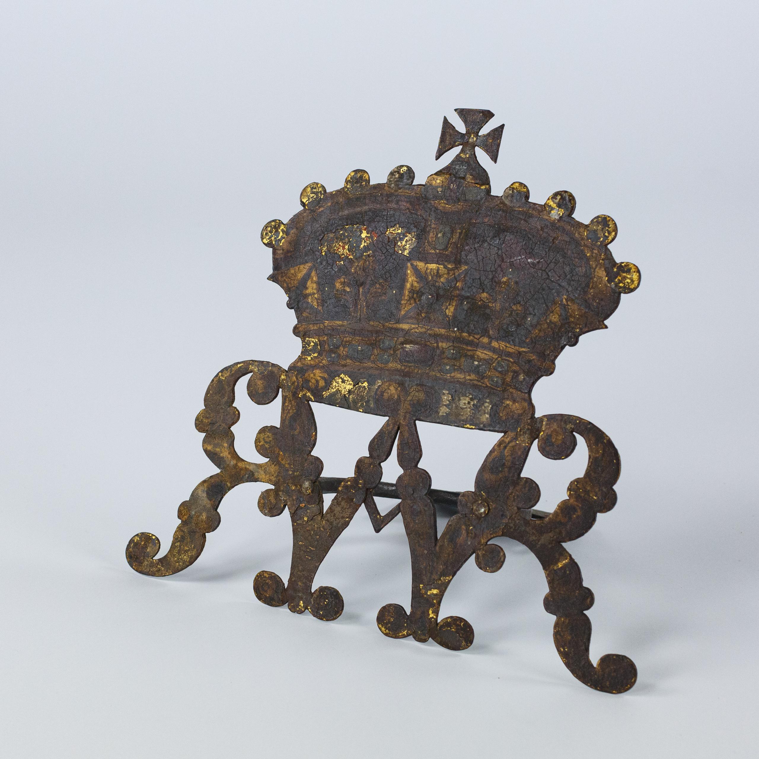 French 18th Century Wrought Iron Coronet For Sale