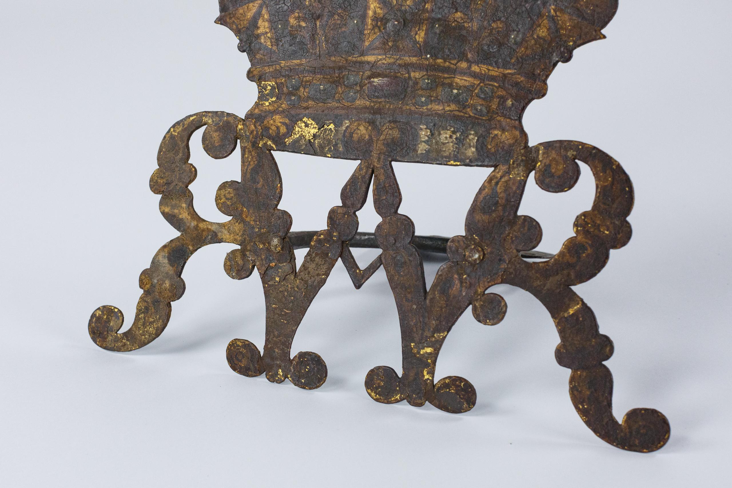 18th Century Wrought Iron Coronet For Sale 3