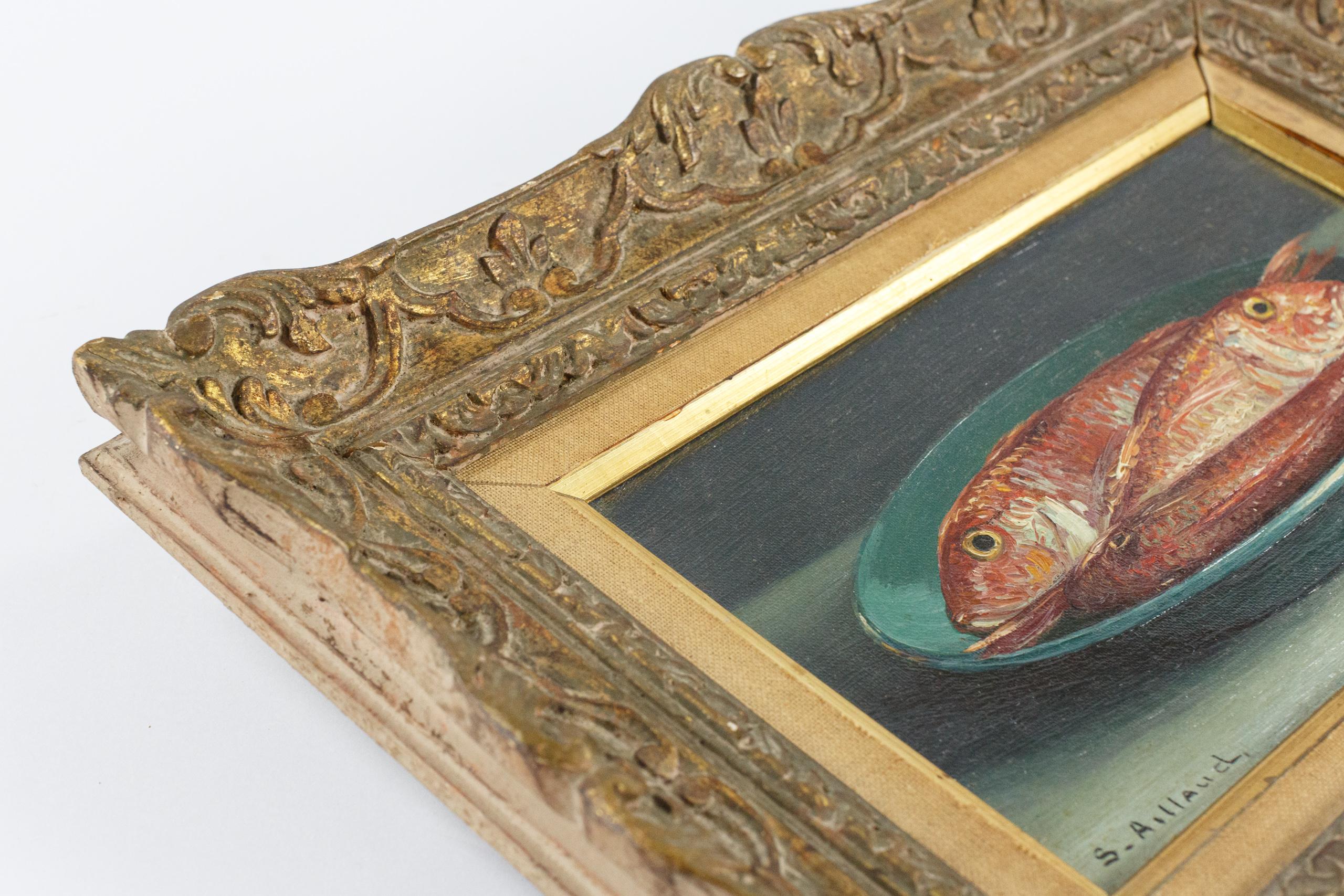 20ième siècle Huile sur toile naïve du milieu du 20e siècle représentant un mulet rouge en vente