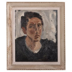 French Expressionist Portrait of a Boy, École de Paris