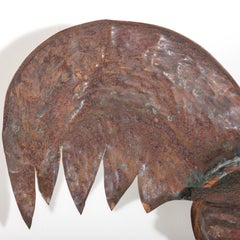 Early 20th Century Full Bodied Copper Cockerel Weathervane