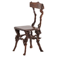 French Sculptural 1930's Burgundian Vine Root Desk Chair