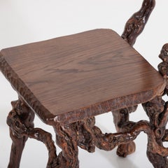 French Sculptural 1930's Burgundian Vine Root Desk Chair