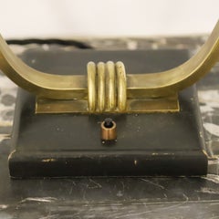 Mid-Century Modernist Brass Sculptural Desk Lamp, Circa 1950