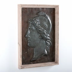Targa in rilievo in stile neoclassico francese raffigurante Marianne, fine del XIX secolo