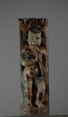 Carved Wood Cherub Original Polychrome