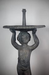 Early 20th Century English Lead Putti Fountain