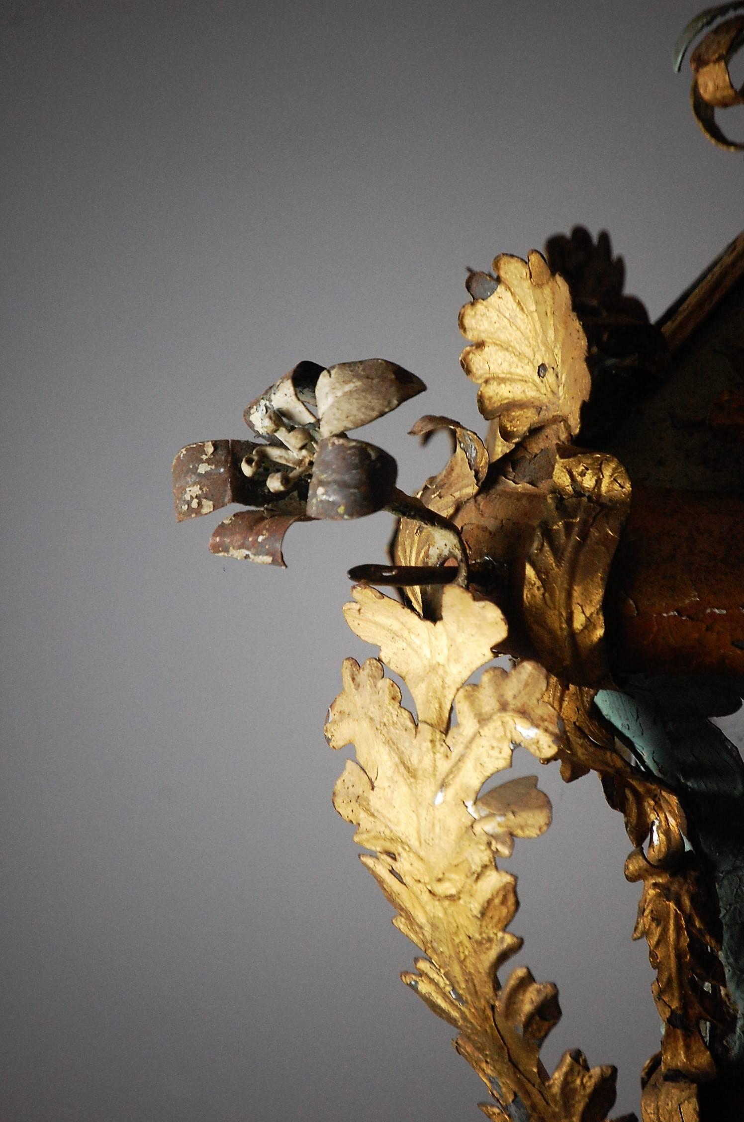 Late 18th Century Venetian Processional Lanterns In Distressed Condition In Pease pottage, West Sussex