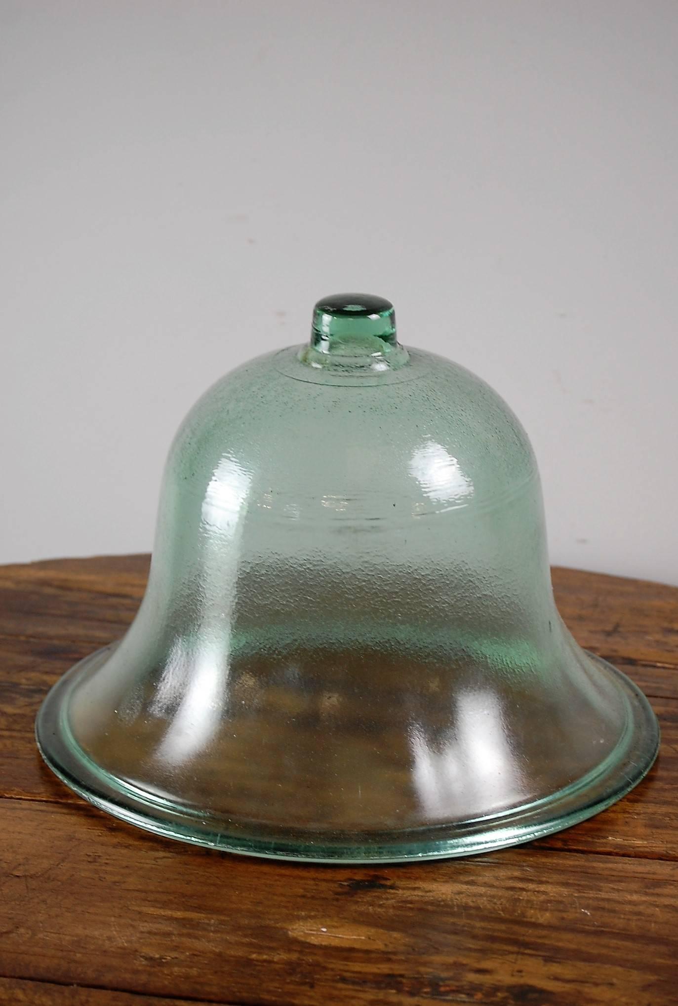 French glass garden cloche, Burgundy, France, circa 1950.