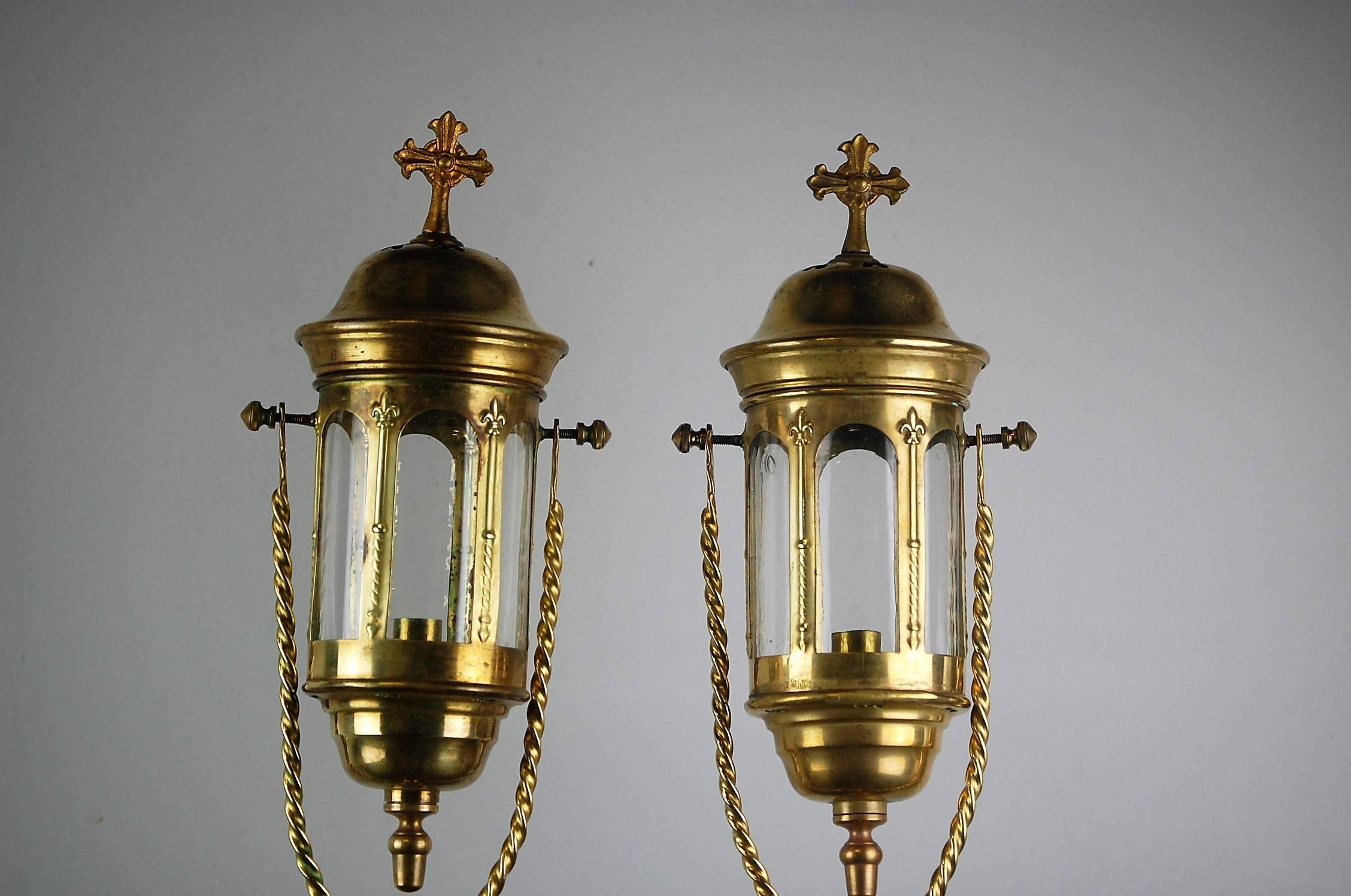 20th Century French Diminutive Processional Lanterns