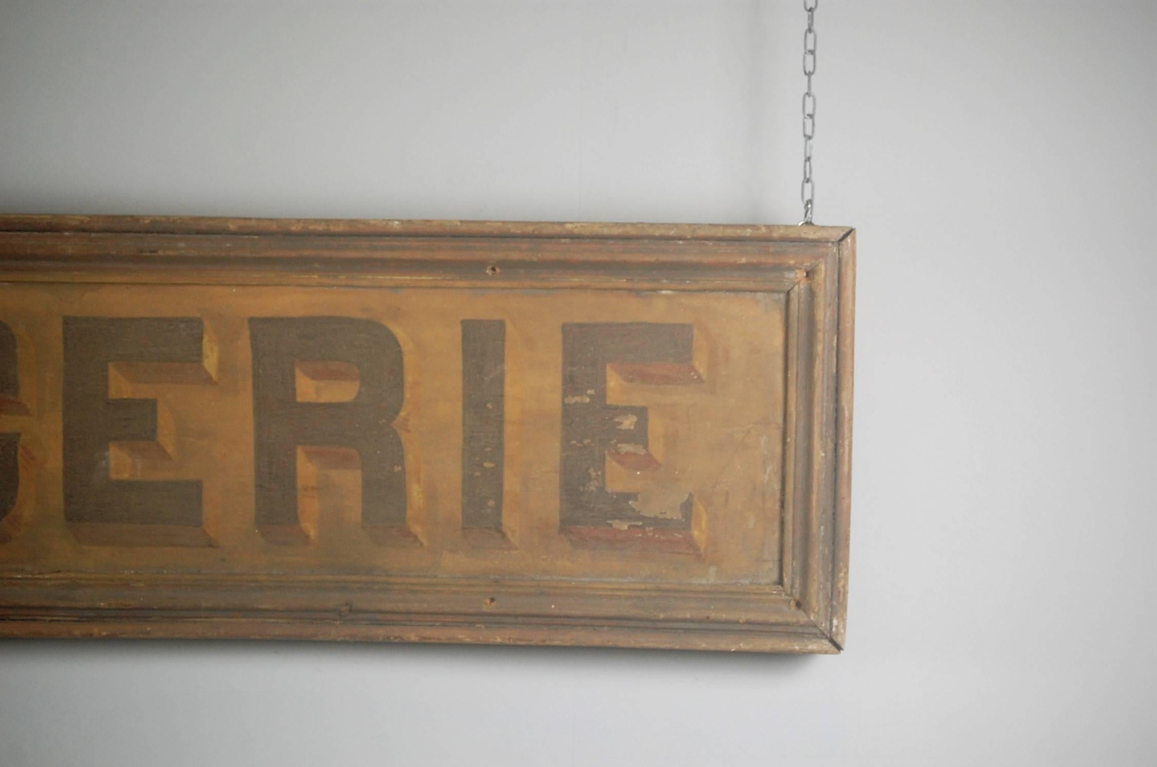 19th Century French Boulangerie Trade Sign In Good Condition In Pease pottage, West Sussex