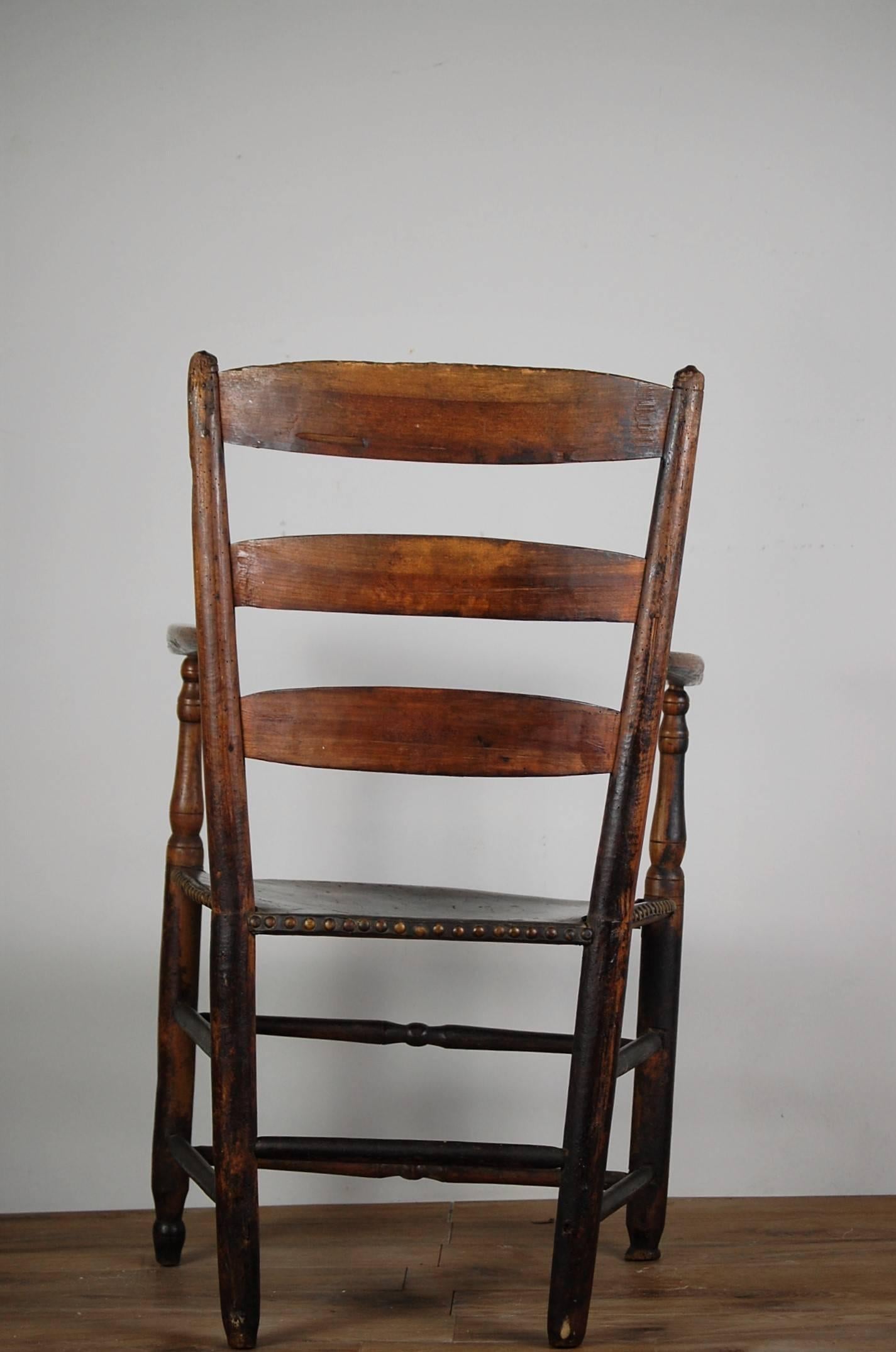 French 19th Century Cherrywood Carver 2