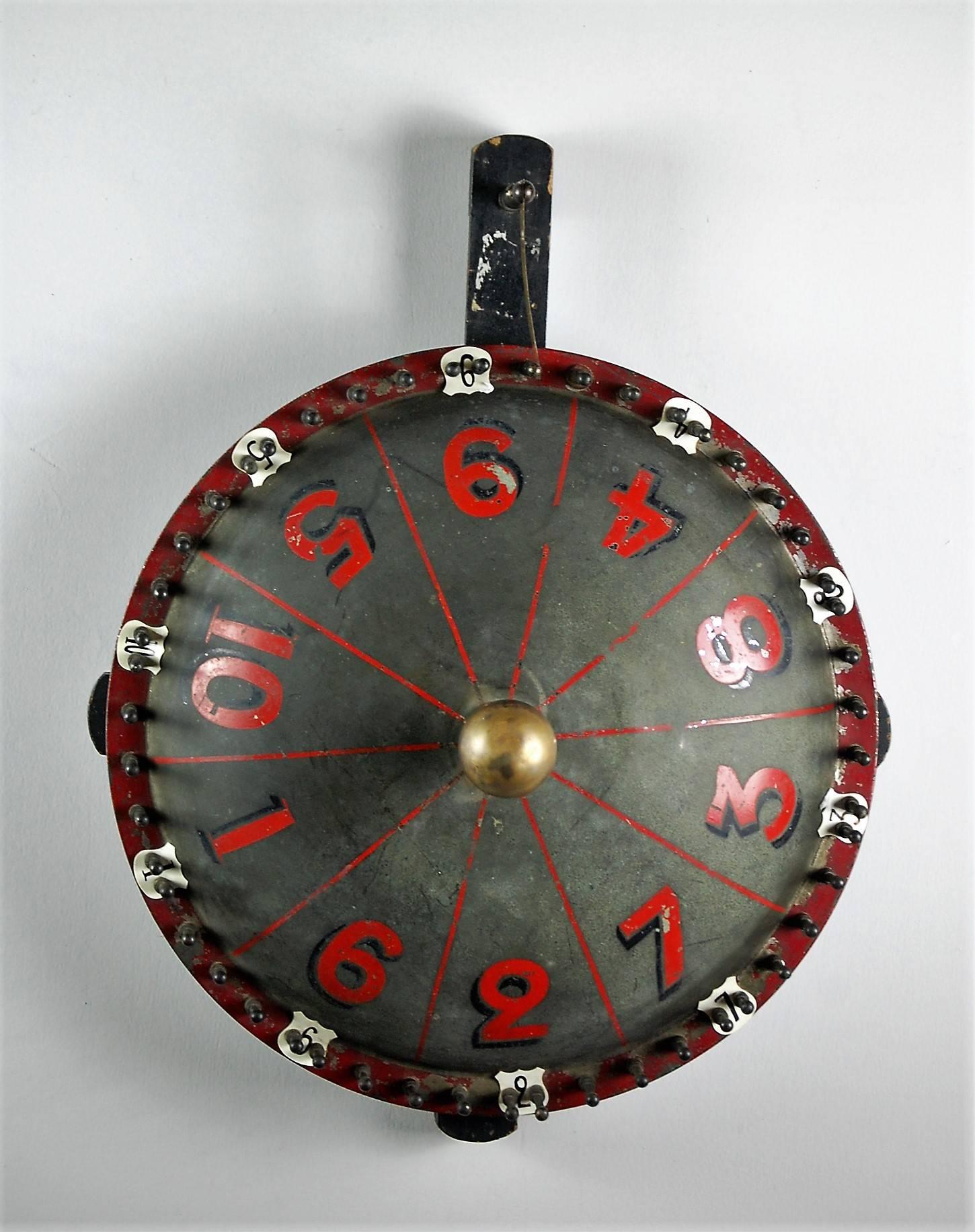 French Late 19th Century Roulette or Game of Chance Spinner