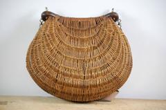 Early 20th Century Wicker Fishing Creel