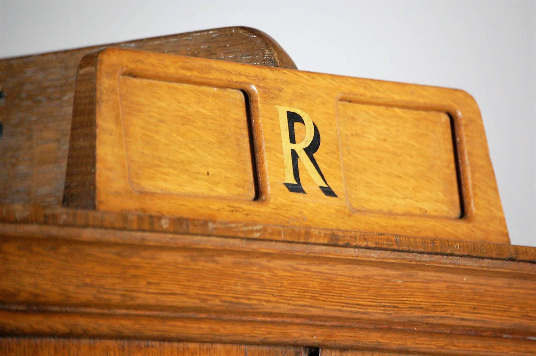 Late 19th Century Double Sided Oak Library Bookcase 2