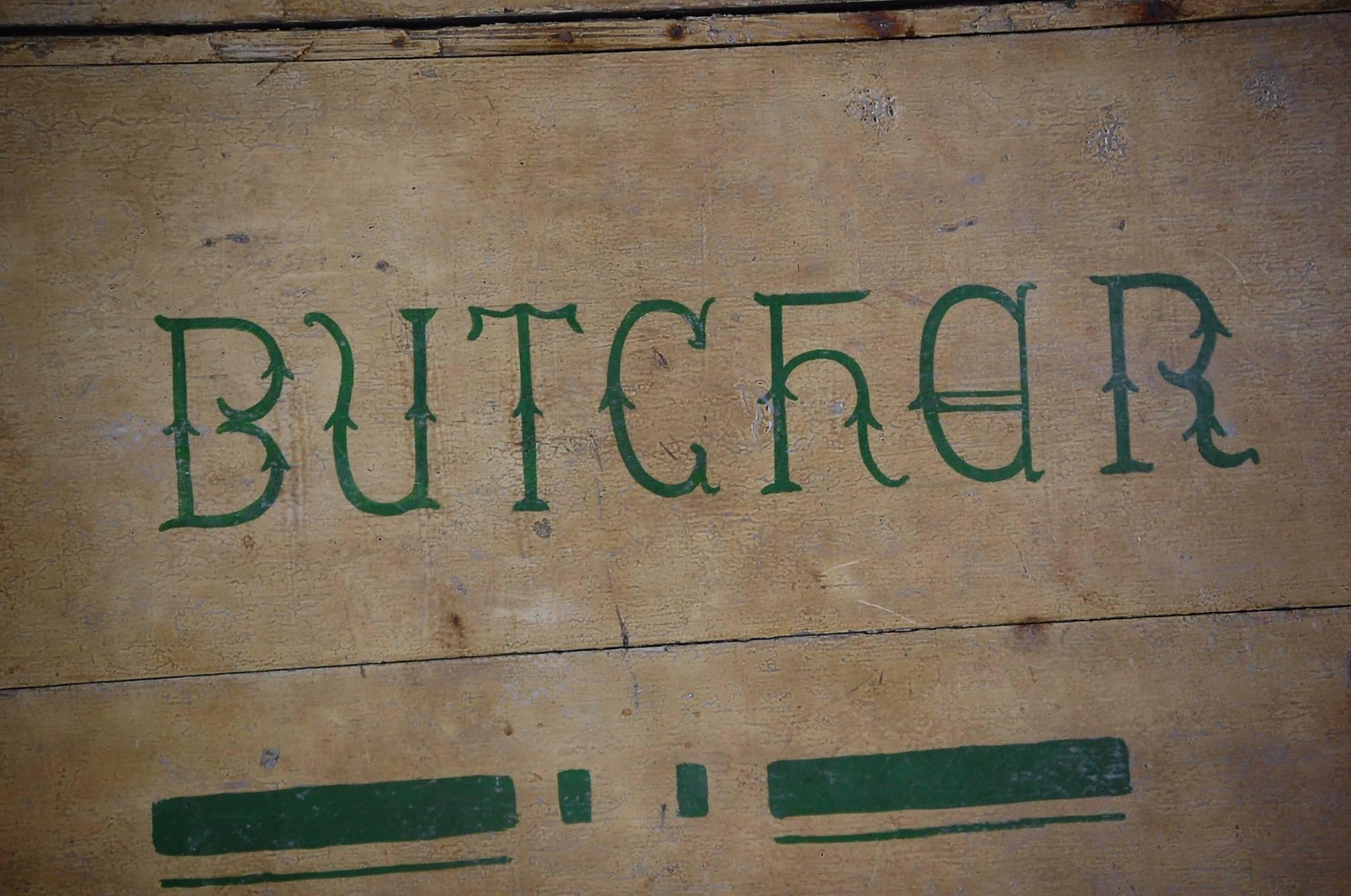 Naïve Butchers trade sign 
