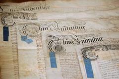 18th Century Vellum Indenture Collection of Five