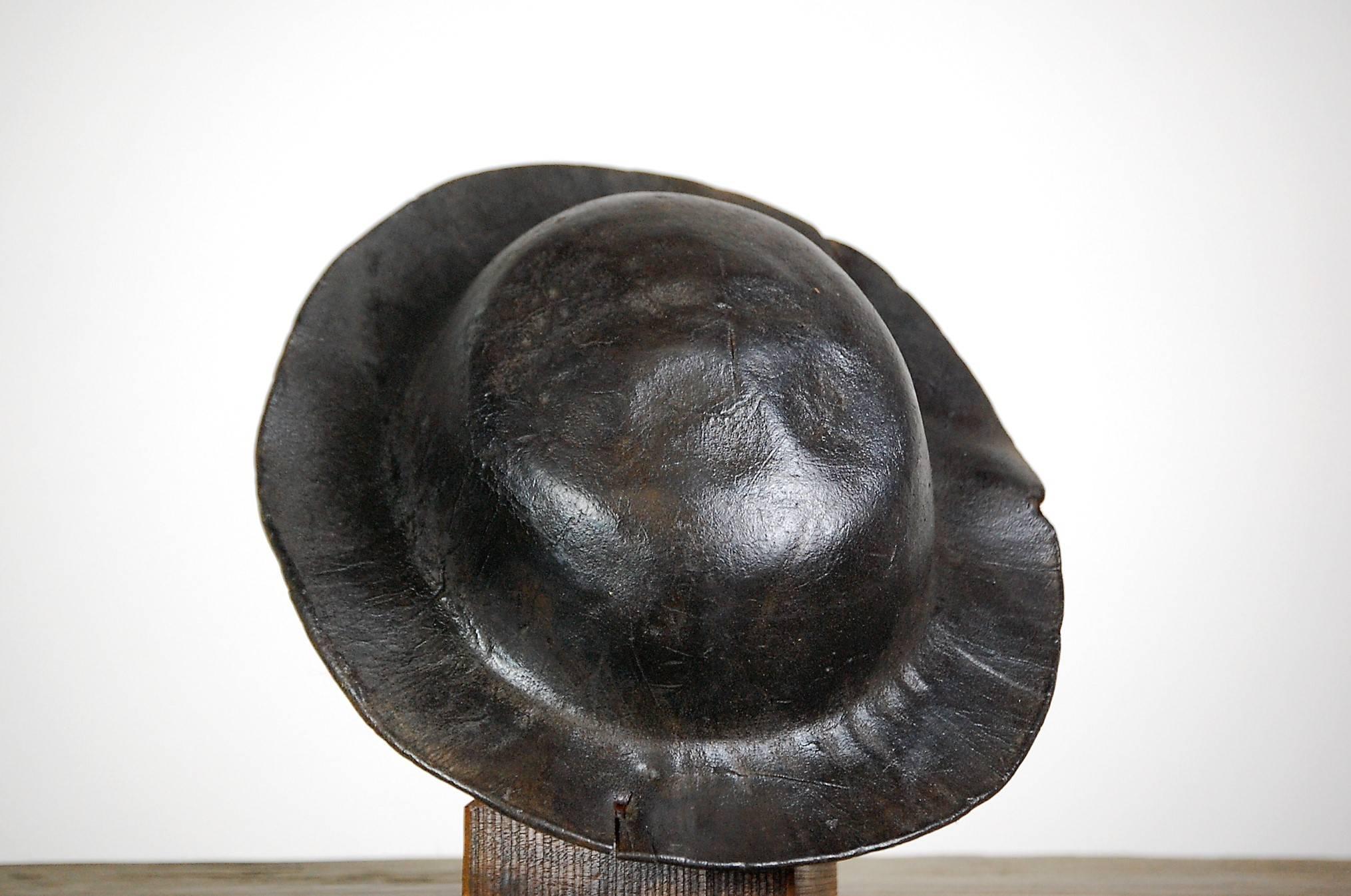 casque mineur ancien