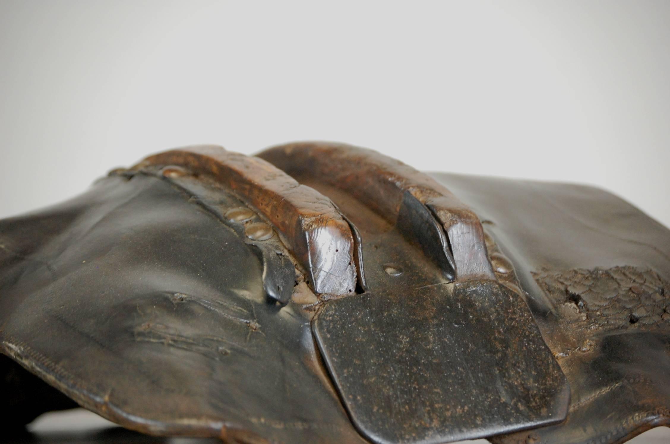 Leather 19th Century Welsh Pit Pony Saddle
