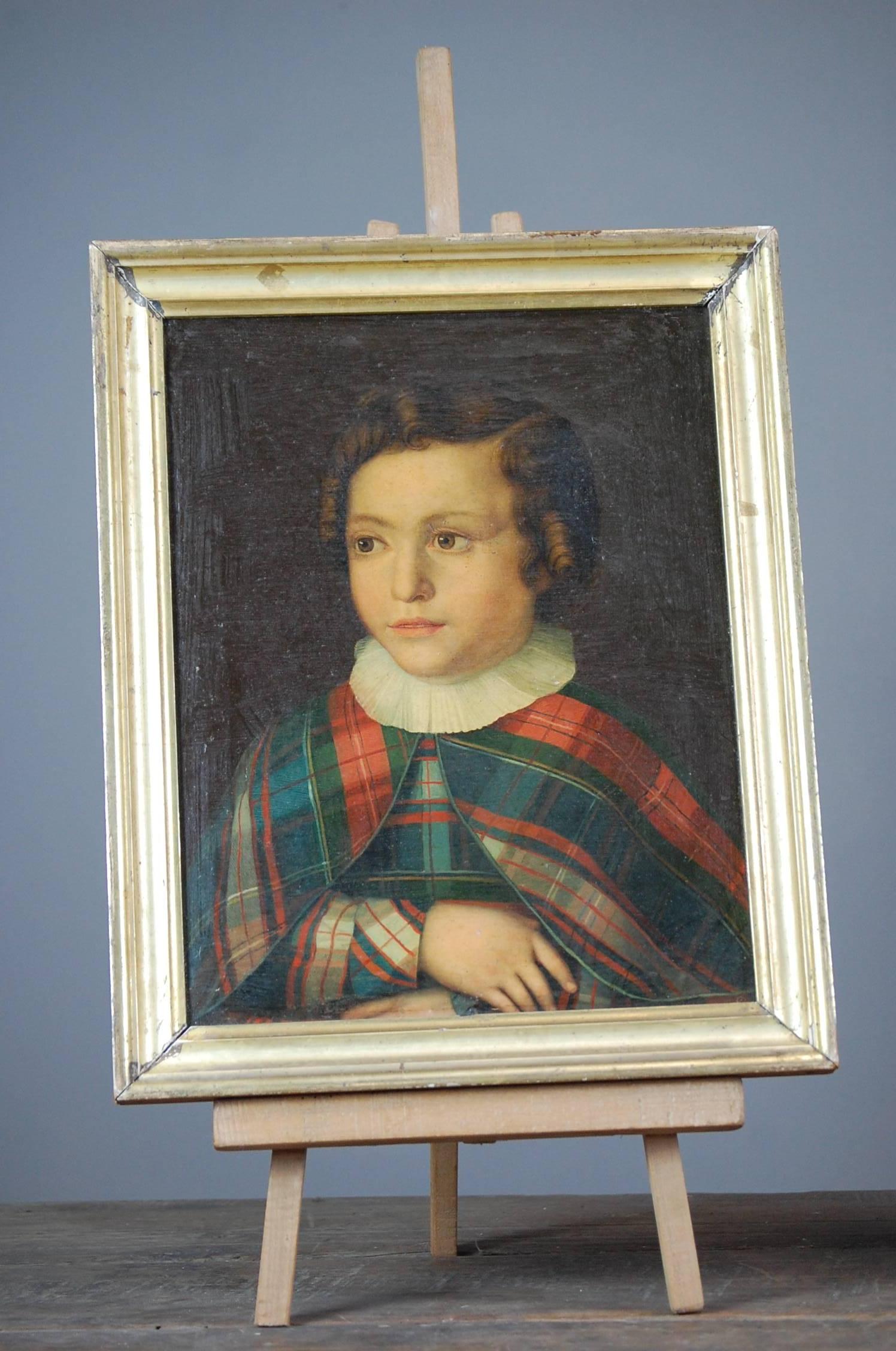 Pair of 19th Century English Naive Oil Portraits 4