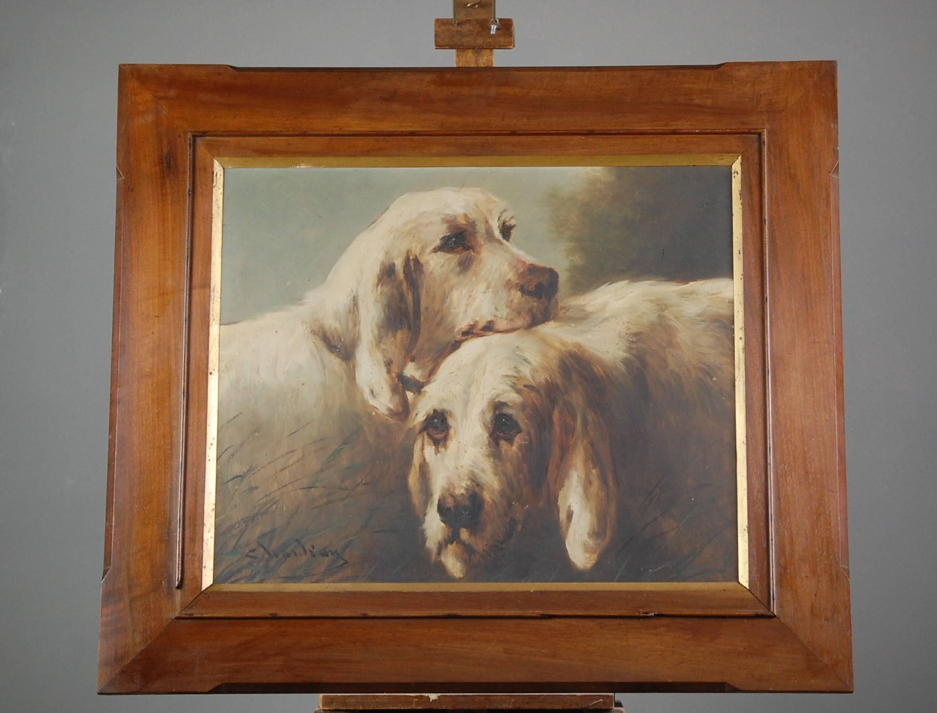 Early 20th Century Pair of Dog Portraits 1
