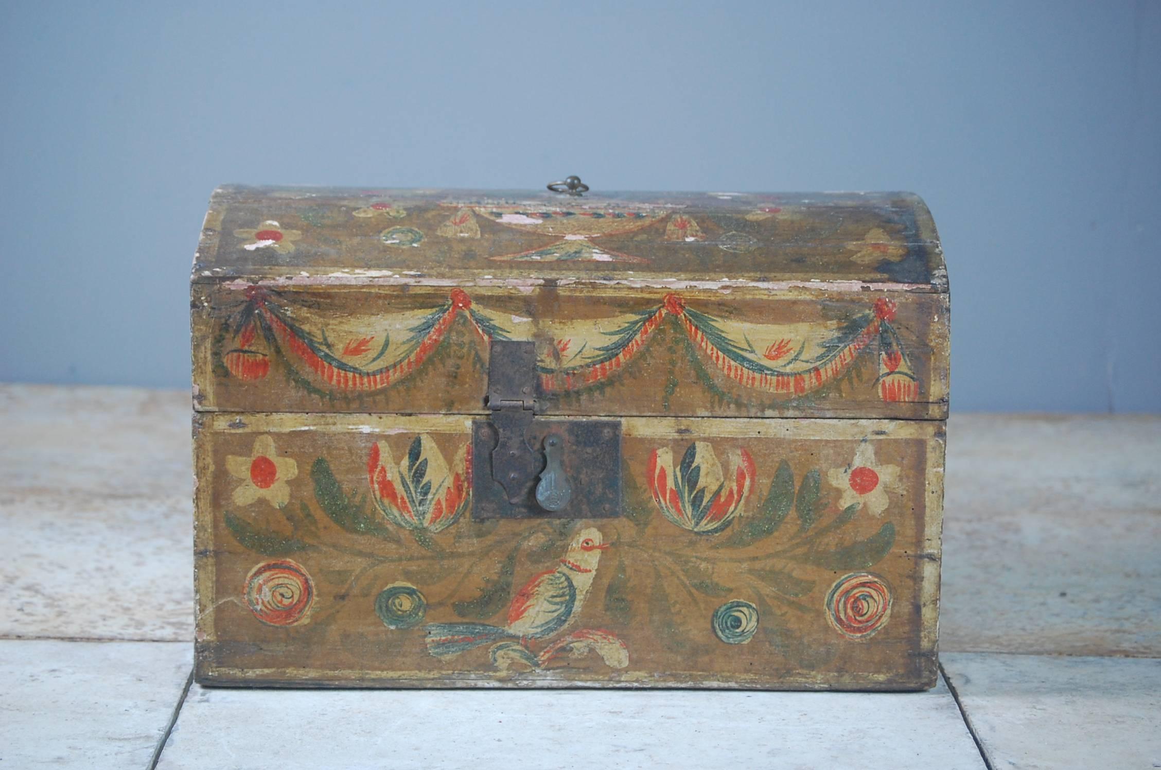 19th Century Naive French Marriage Chest 2