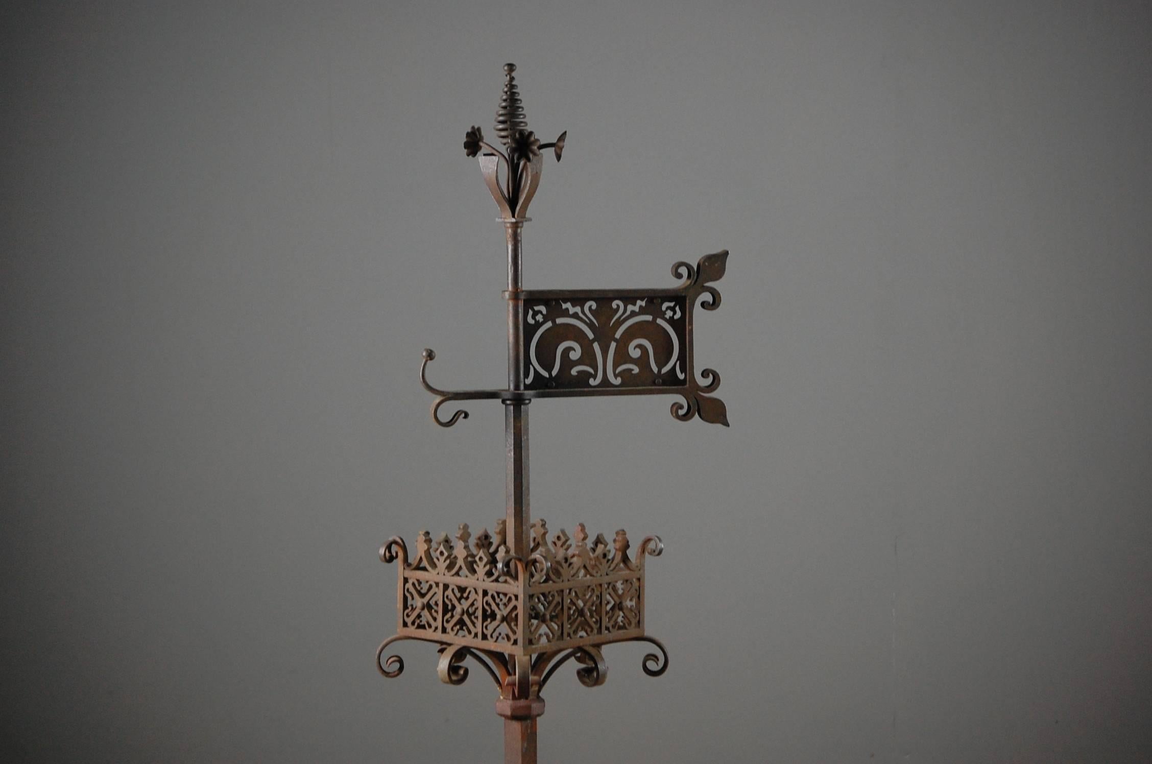 Cast French Banner Weathervane Finial 