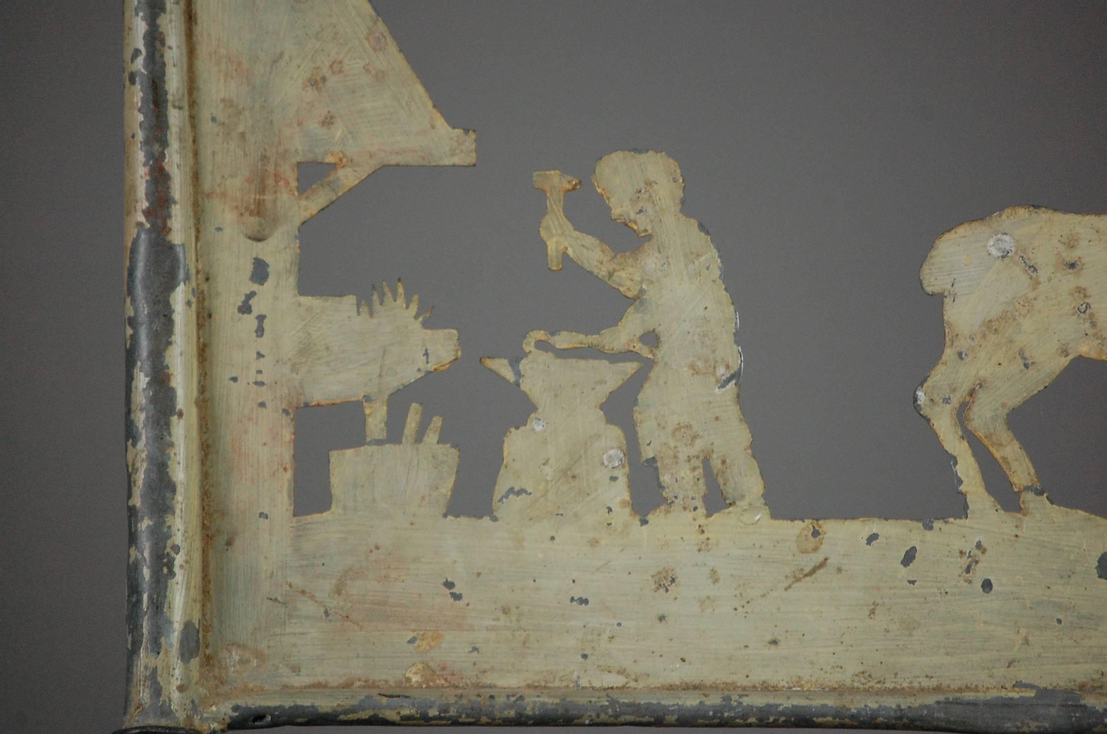 Early 20th Century Blacksmith Weathervane In Good Condition In Pease pottage, West Sussex