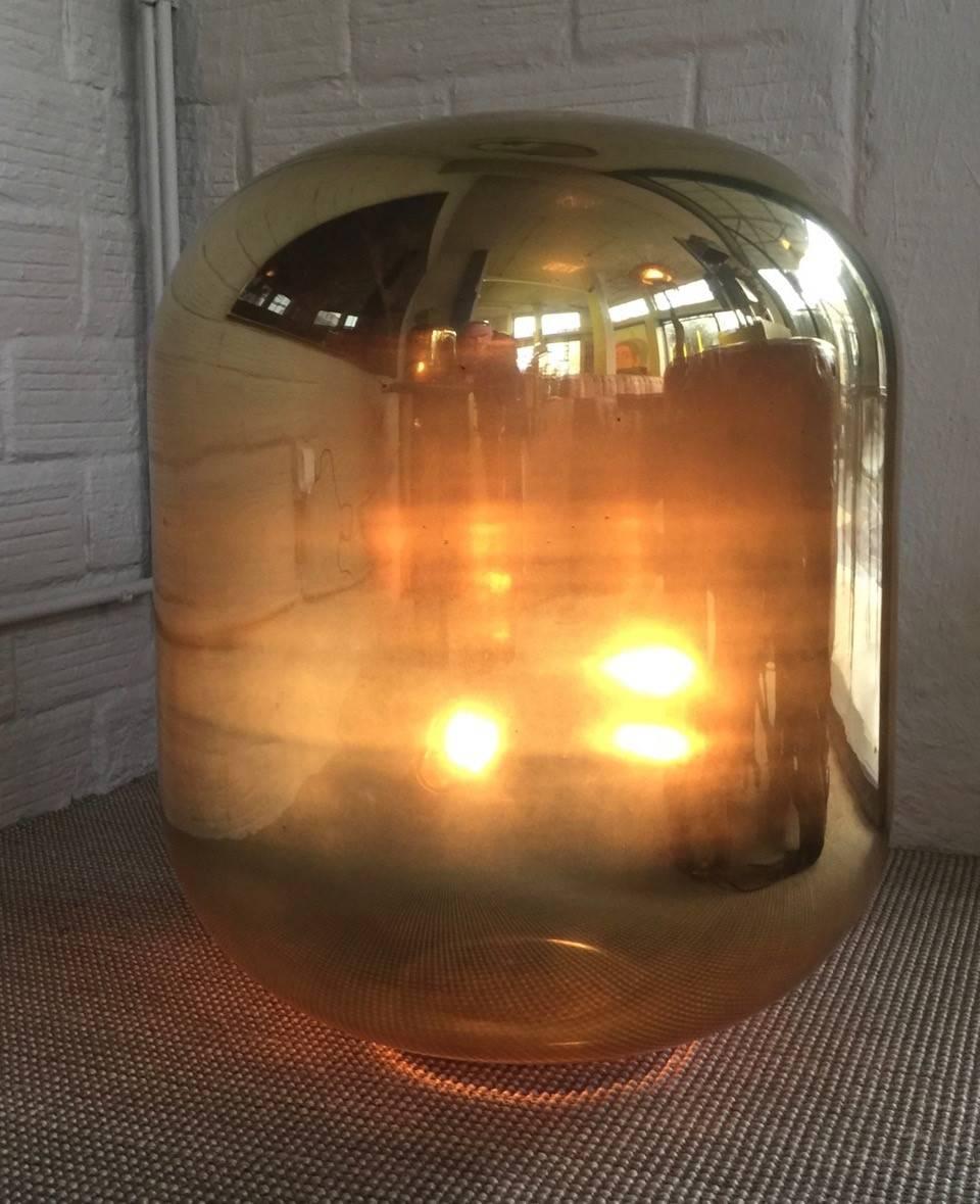 Italian gilt glass lamp 