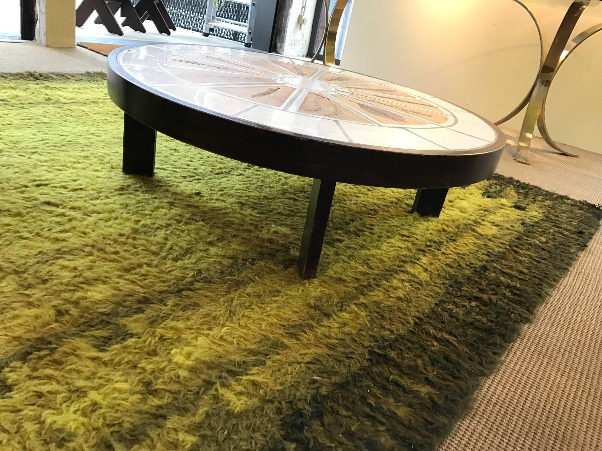 Pair of Coffee Tables by Roger Capron In Good Condition For Sale In Saint-Ouen, FR