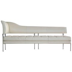 White Leather Model Hydra Chaise Longue by Luca Scacchetti for Poltrona Frau