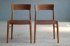 Kai Kristiansen Set of Two Dining Chairs in Teak for K.S. Mobler Denmark, 1960s