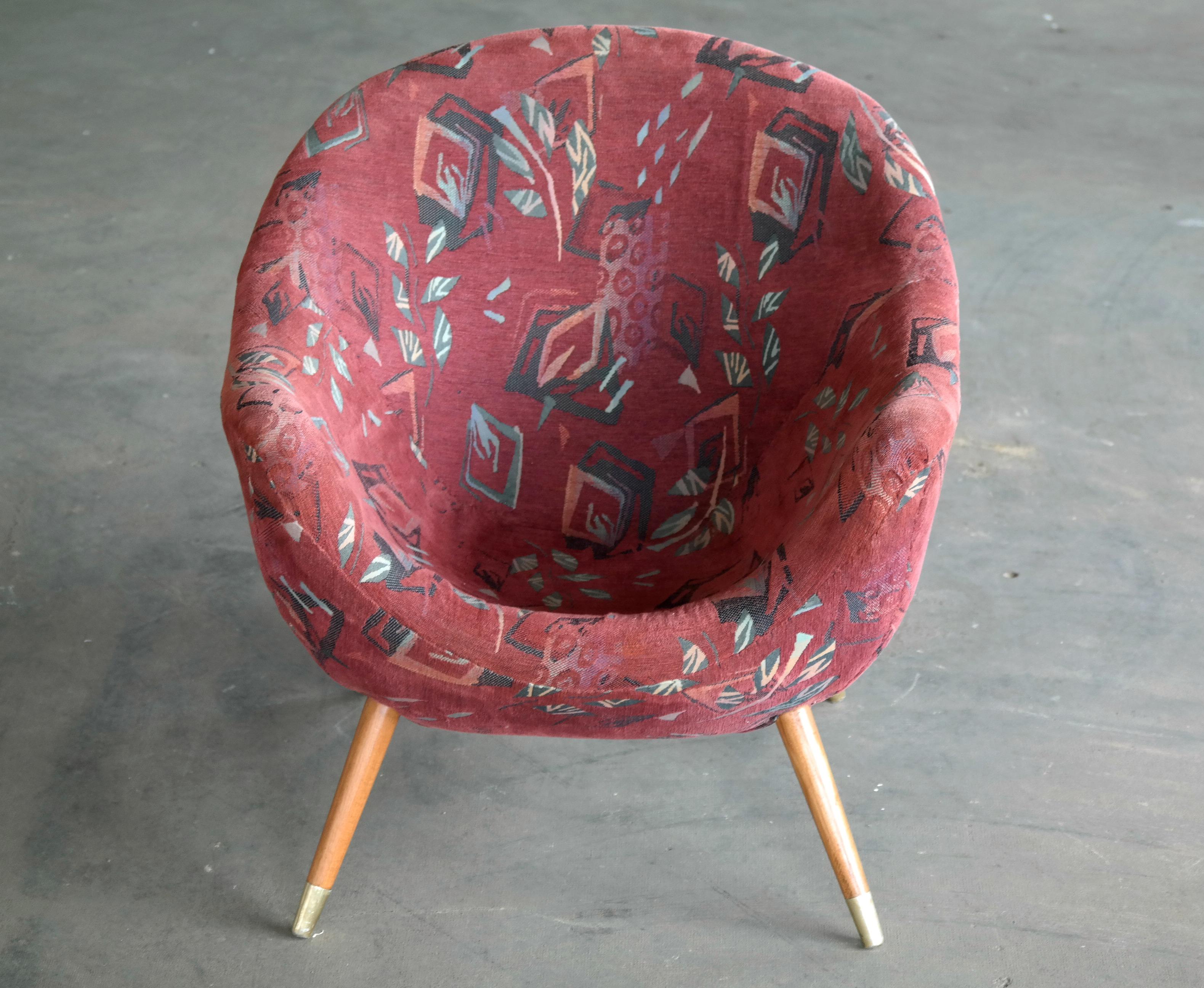 Italian Midcentury Lounge Chair in the Style of Gio Ponti, circa 1960 6