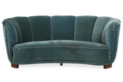 Banana Form Curved Sofa Denmark 1940's
