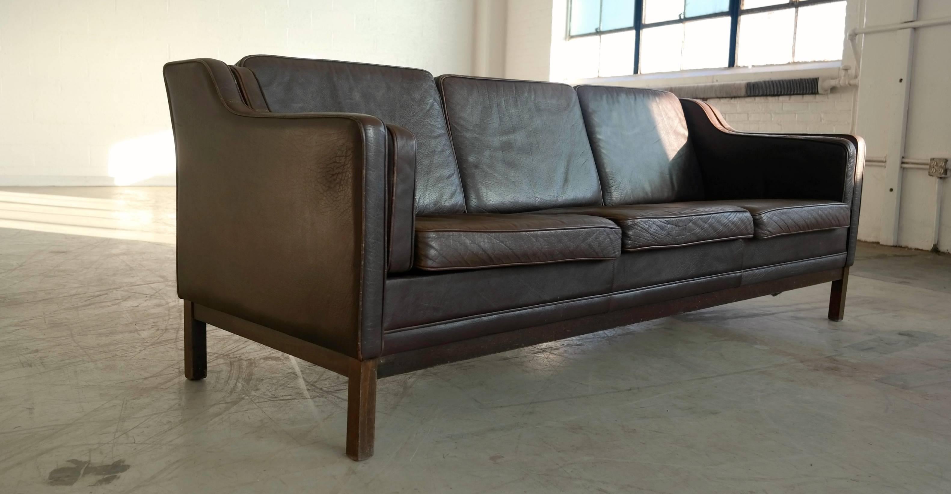Classic Børge Mogensen Style Sofa by Mogens Hansen For Sale at 1stDibs