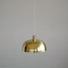 Mid-Century Dome-Shaped Brass Pendant Light by Hans Agne Jakobsson for Markaryd